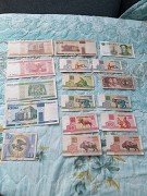 банкноты белоруссии и 3 иностранные