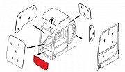 Стекло лобовое нижнее (триплекс) 4651654 HITACHI серия ZAXIS-3